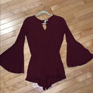 Size small maroon romper